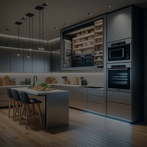 Quelle est la meilleure disposition pour un four en hauteur dans une cuisine moderne ?