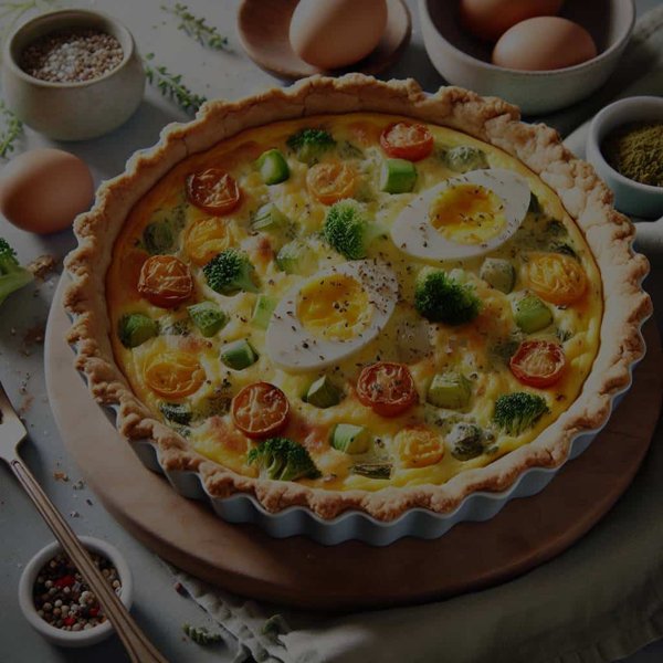 Quelle recette de quiche sans pâte pour un repas léger et nourrissant?